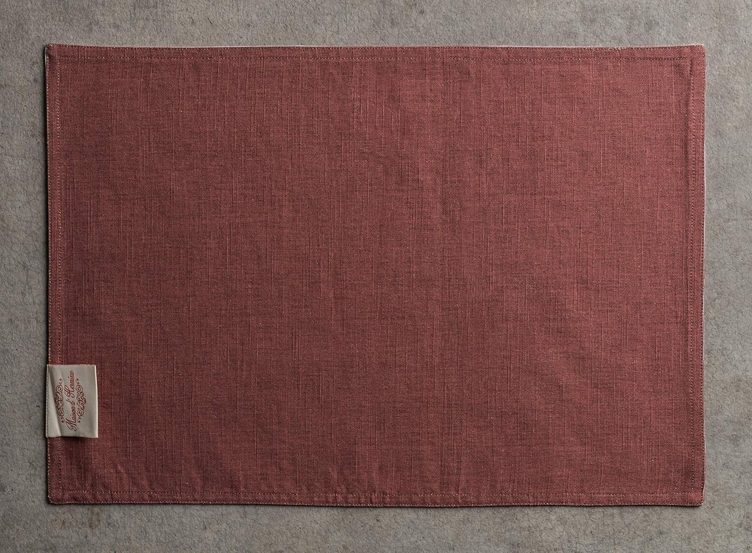 Maison d' Hermine Holy Jouy 100% Cotton Set of 4 Placemats for Dining Table | Kitchen | Wedding | Everyday Use | Thanksgiving/Christmas | Dinner Parties (Brown, 33 CM X 48 CM) - Image 4