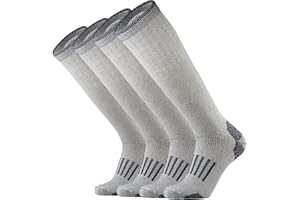 RedHero Merino Wool Over the Calf Socks for Men Hiking Hunting Ski Snowboarding Knee High Boot Warm Thick Cold Weather Winter