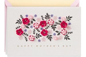 Hallmark Signature Mother's Day Card (Cut Paper Flowers Have a Wonderful Day)