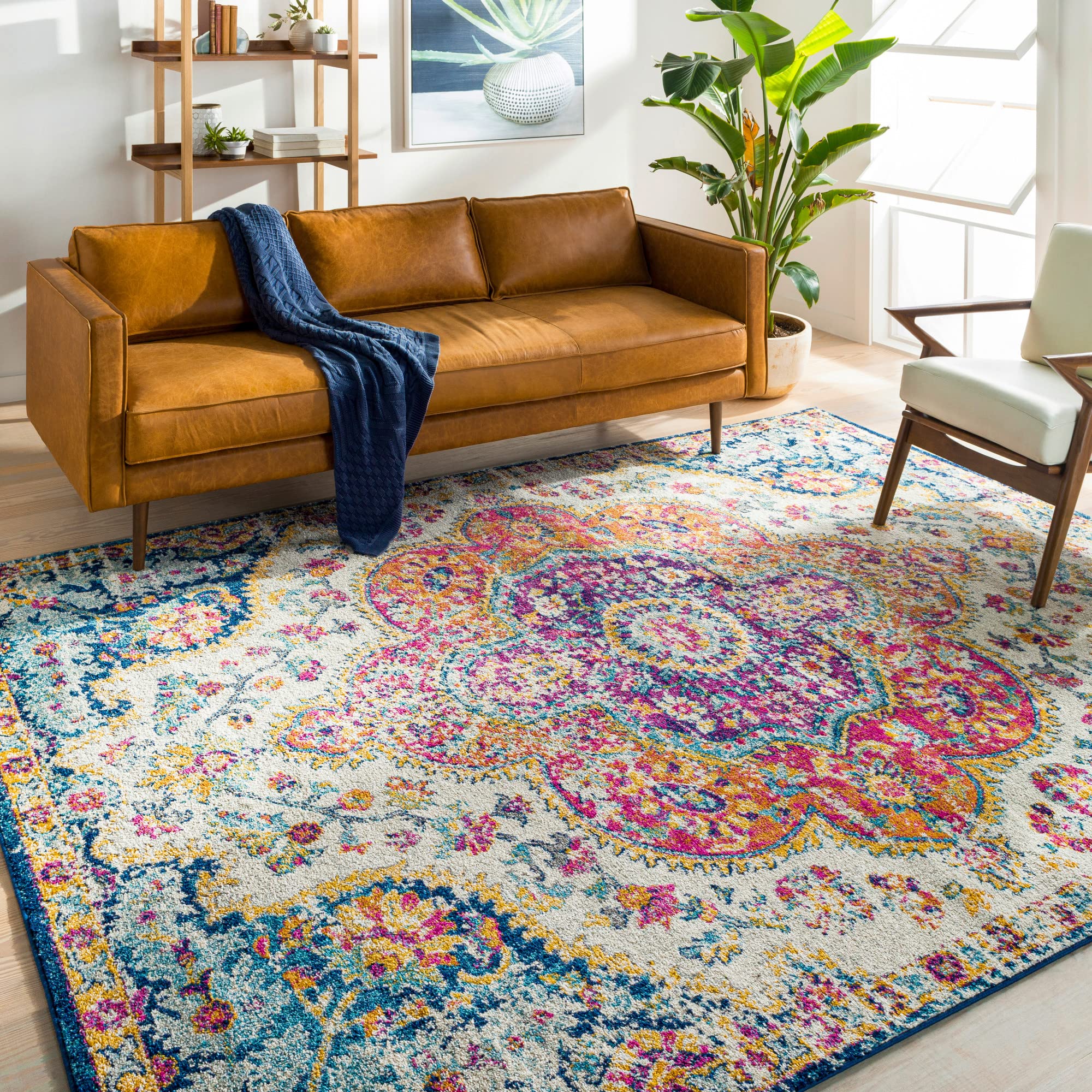 Photo 1 of **similar item, for reference only, unknown size** Livabliss Romaine Vintage Medallion Area Rug,Orange