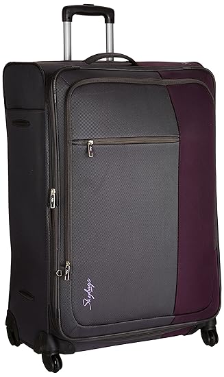 Skybags Cube Polyester 78 cms Purple Soft Sided Suitcases (STCUBW78PPL)