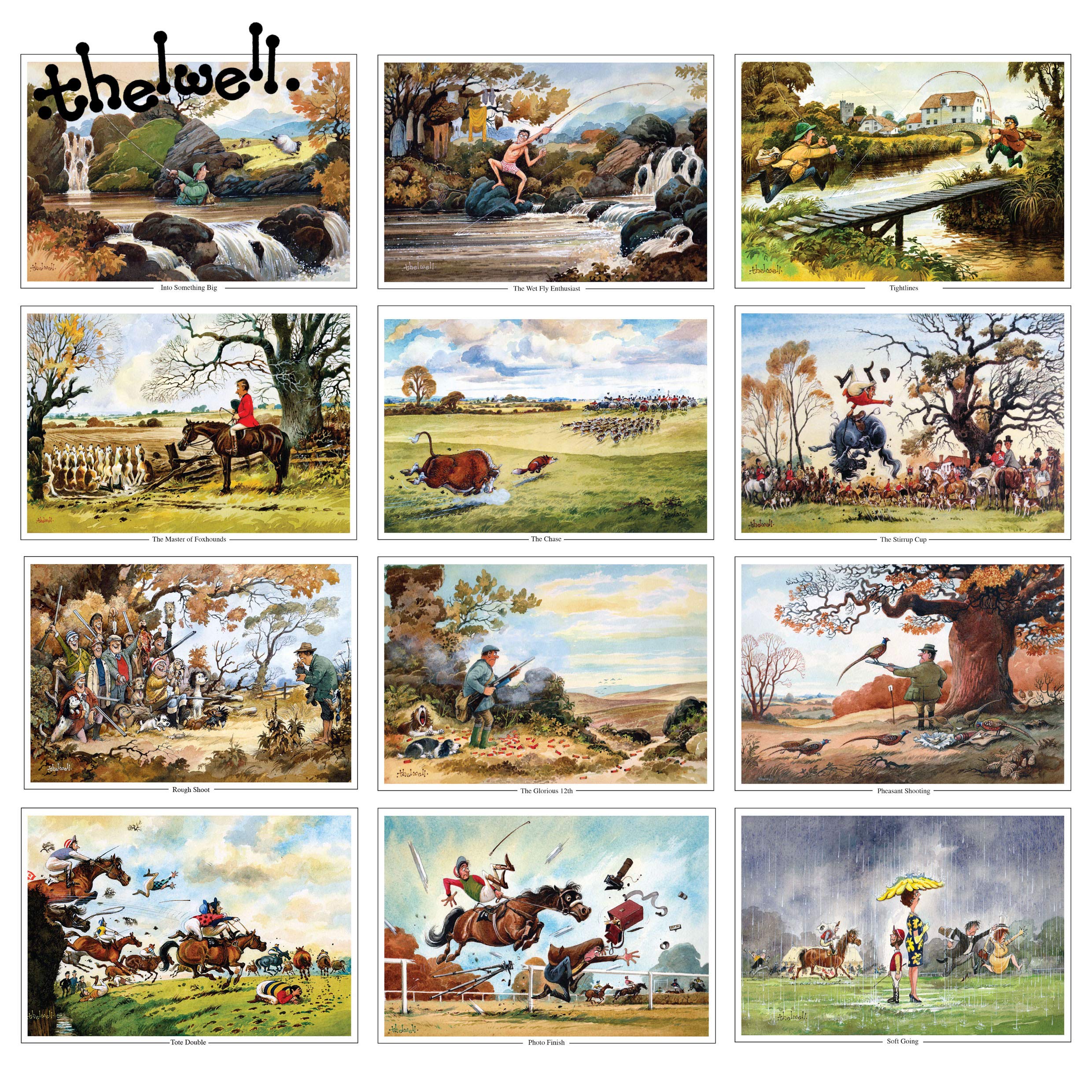 Thelwell's Sporting Prints Greeting Card Multipack