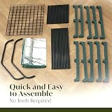 DIVCHI 4 Tier Greenhouse Durable Steel Frame Clear PVC Cover Indoor Outdoor view 5