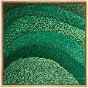 SIGNWIN Framed Canvas Wall Art Dark Green, Yellow...