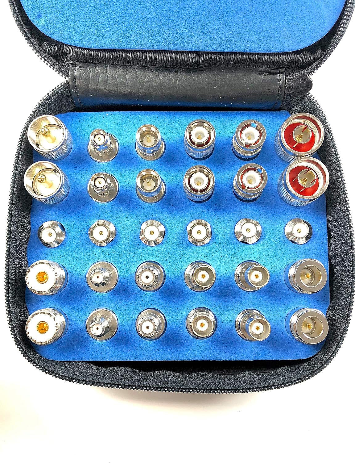 ConnectoRF 30pcs RF Coaxial Universal Adapter Kit N TNC SMA