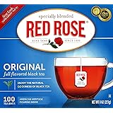 Red Rose Original Full Flavored Black Tea 8oz Box of 100 Tea Bags