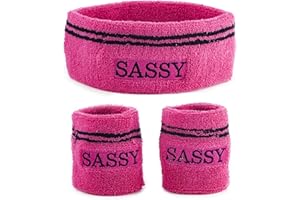 Funny Guy Mugs Unisex Sweatband Set (3-Pack: 1 Headband & 2 Wristbands)