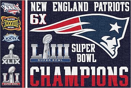 Fanaticfan4life New England Patriots Super Bowl Flag Super Bowl 53 Pats Nation 3x5 Flag Banner Champions Outdoor Flags Amazon Canada
