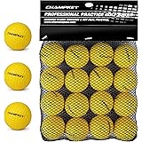 Champkey Practice Foam Golf Balls | Limited Flight Golf Balls | True Spin and Feel Training Golf Balls Ideal for Indoor and O