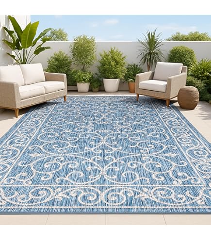 ラグ・カーペット ACME Furniture NATIVE RUG NAVY Amazon.com: JONATHAN Y Moroccan Geometric Indoor Outdoor