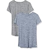 Amazon Essentials Women's Active Quick Dry Tech Stretch Workout Gym Short-Sleeve Crewneck T-Shirt