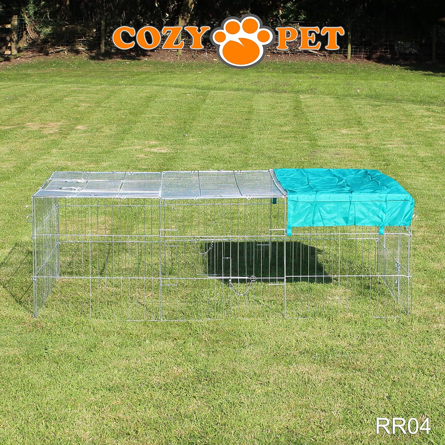 Cozy Pet Rabbit Run Playpen Rectangular 5 Ft 10 In Long x 3 Ft 11 In