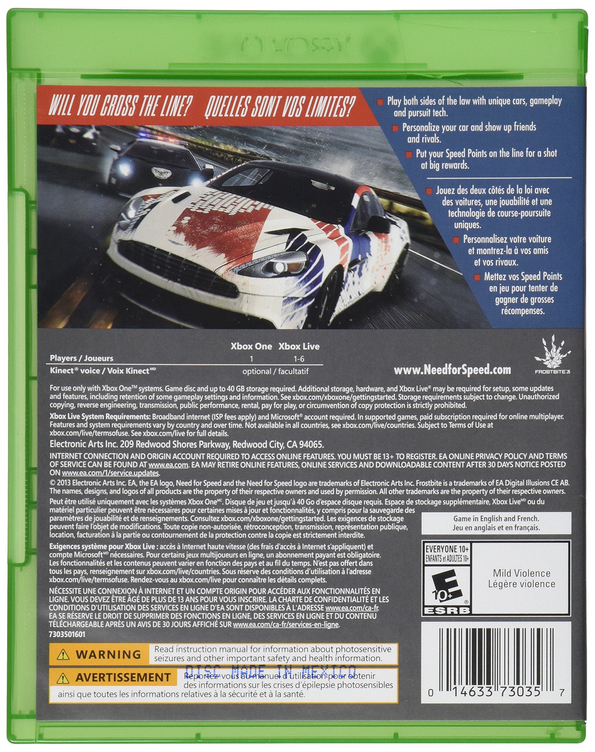 Need for Speed Rivals - Xbox One Need for Speed Rivals - Xbox One Xbox One PlayStation 3 PlayStation 4 Xbox 360 PC PC Download