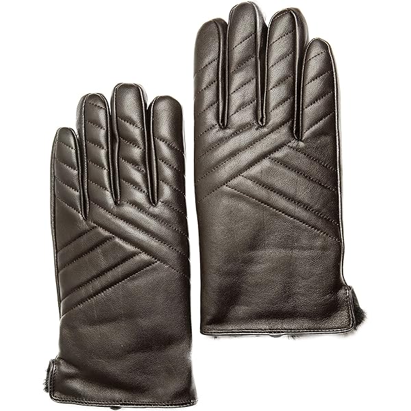 小物 fur docking leather glove Leather Glove with Faux Fur Cuff – Cuddl Duds