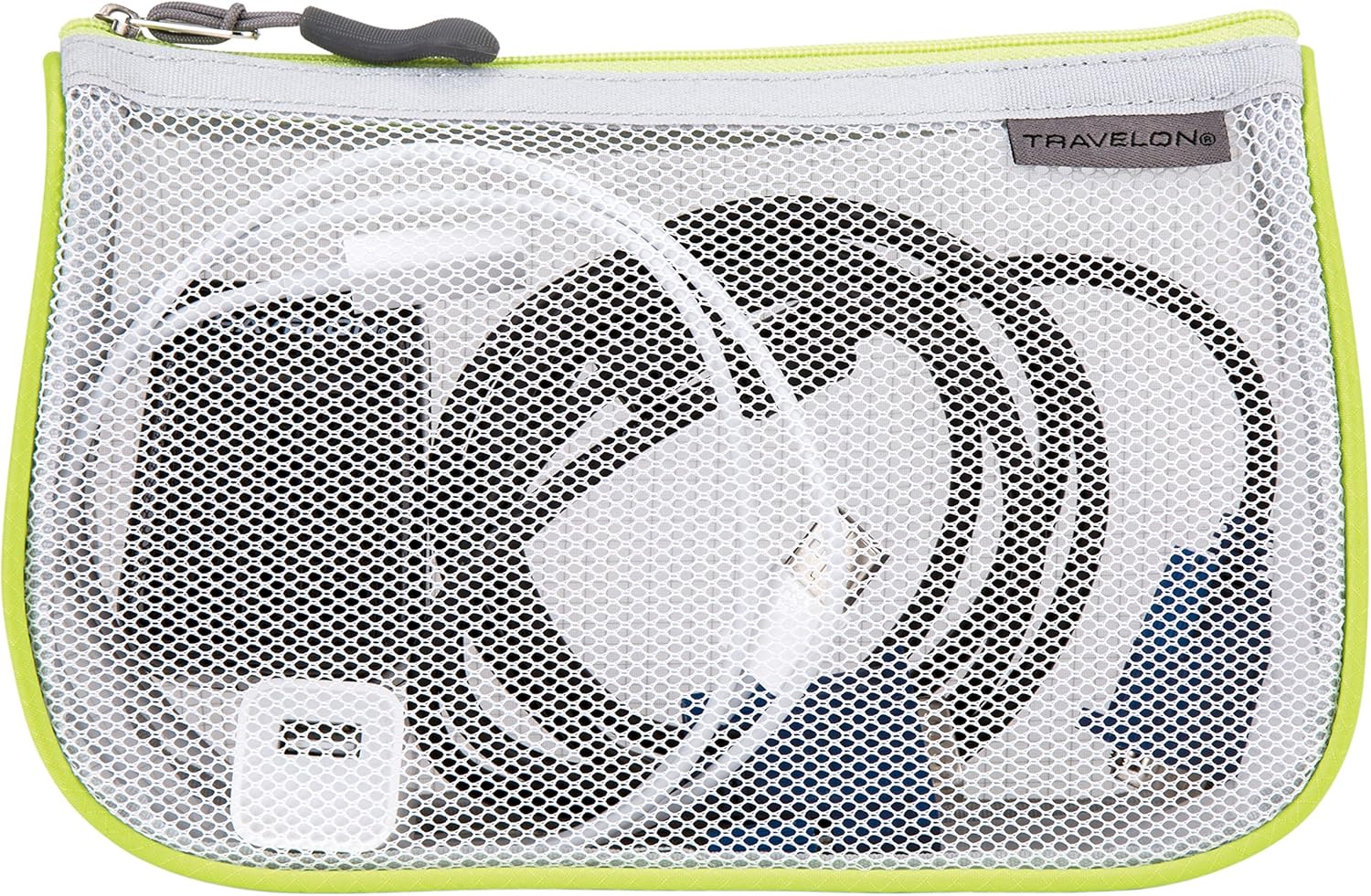  | Travelon Set of 3 Assorted Piped Pouches, Gray, One Size | Travel Accessories