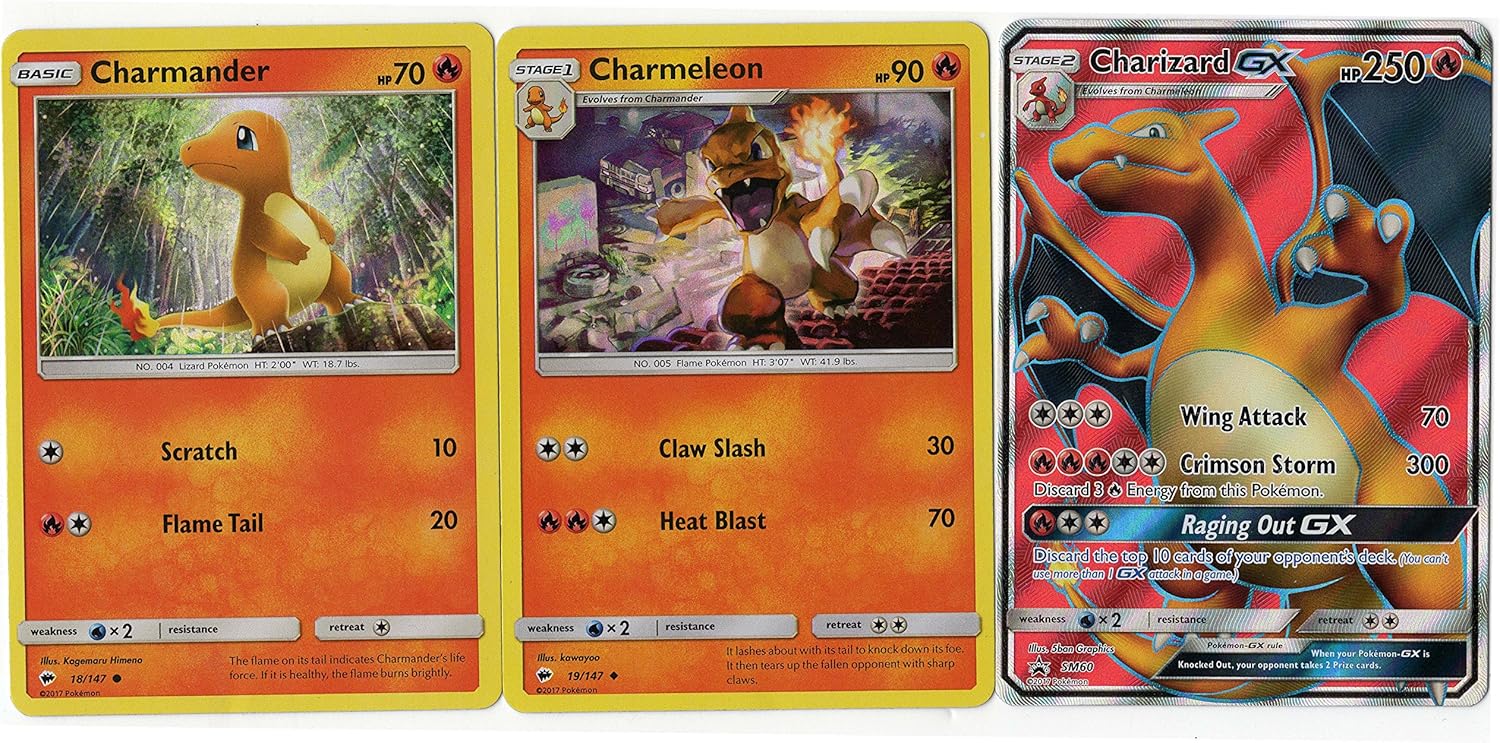 Amazon Com Charizard Gx Evolution Set Sm60 Full Art Promo