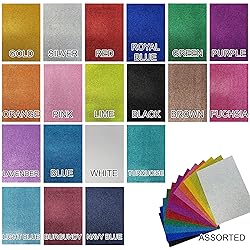 Allgala 12 Pack Glitter EVA Foam Paper 8 x 12inch