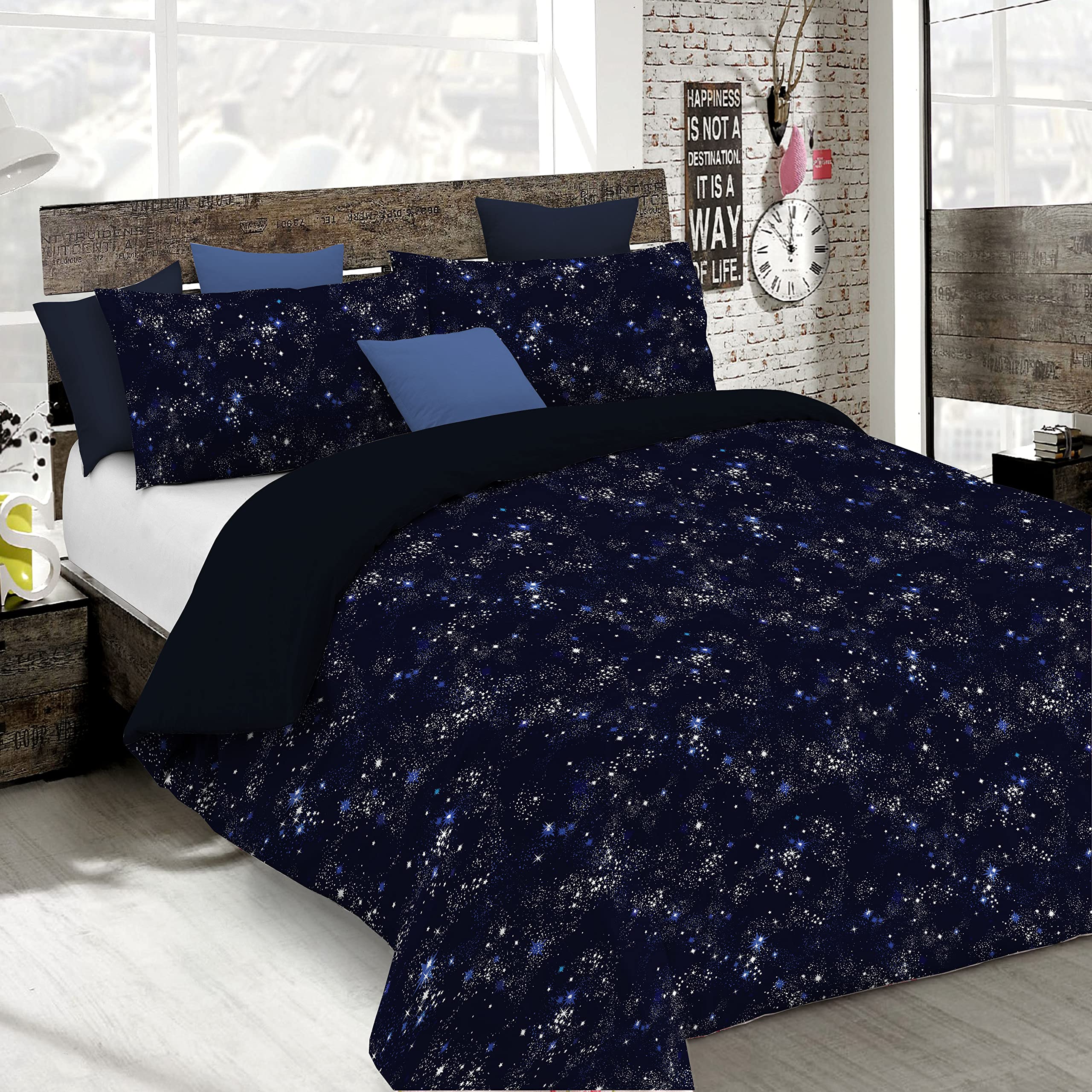 Italian Bed Linen Duvet Cover Fashion, microfiber, Orione, Single