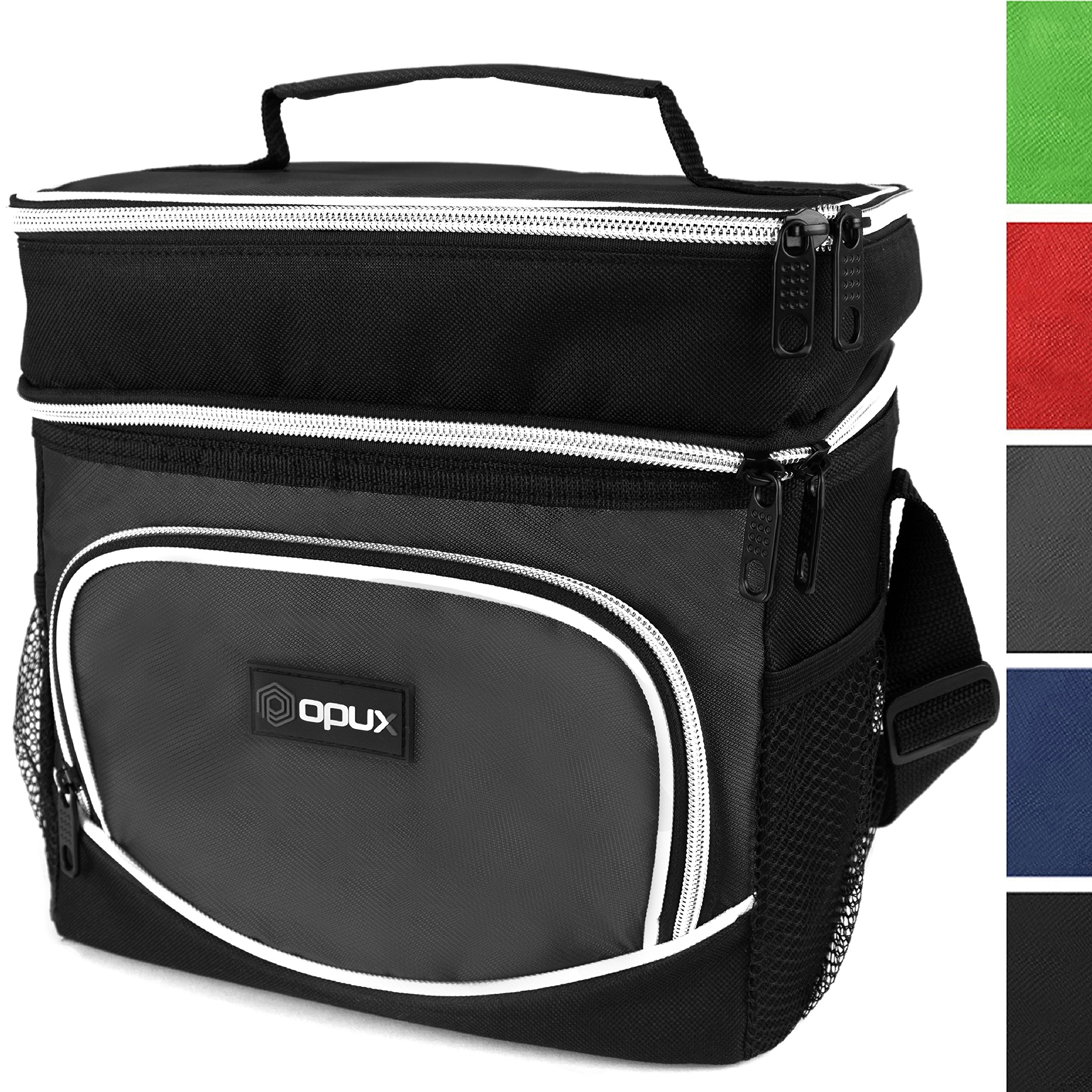 OPUX Premium Thermal Insulated Dual Compartment Lunch Bag for Men