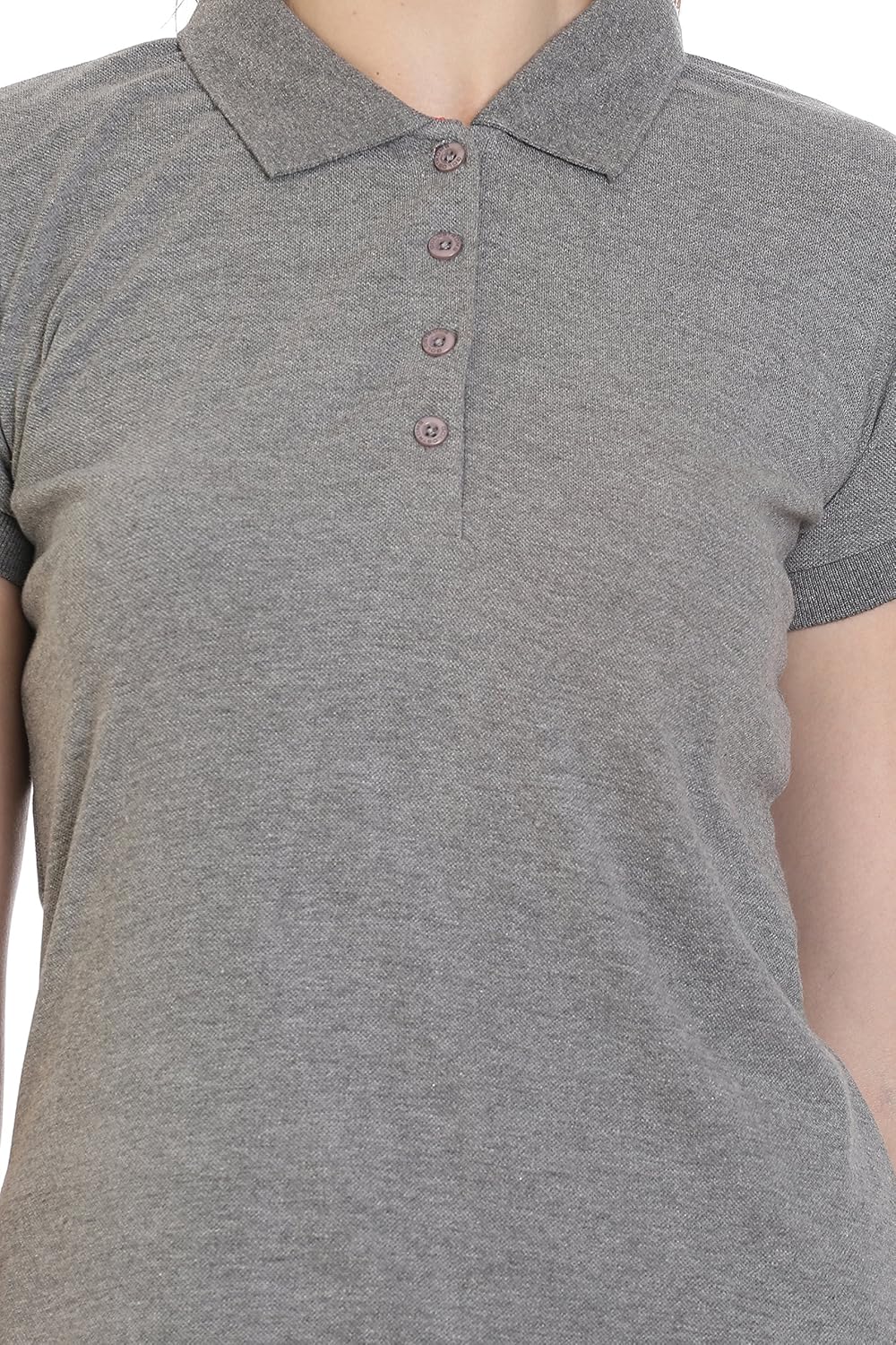 goldstroms women's polo/collar t-shirts/top/tee with button