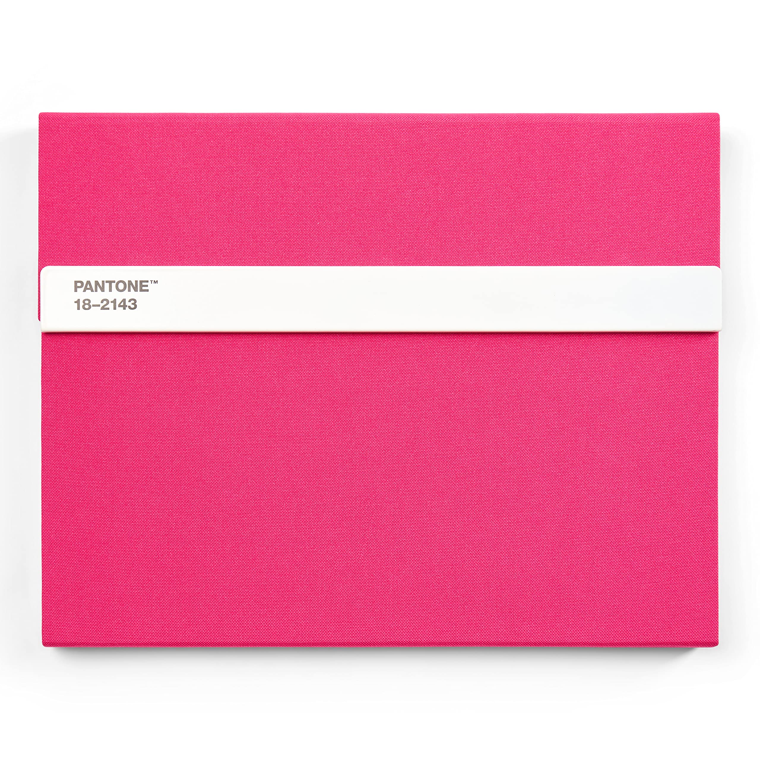 Pantone 18-2143 Plain Notebook with Pen and Ruler 160 Pages External Dimensions LxWxD: 240 x 190 x 20 mm Pink