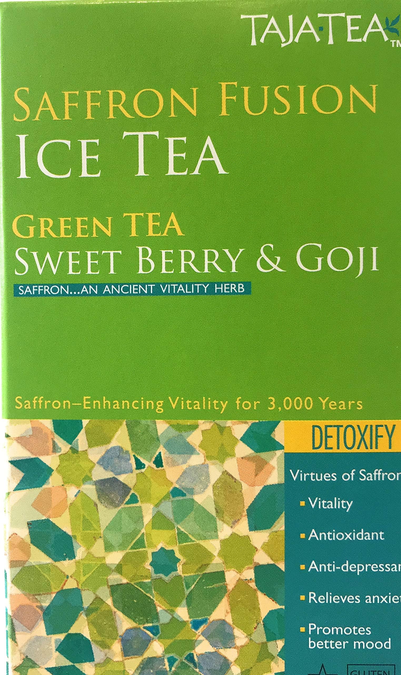 Saffron Green tea Berry & Goji (20 ct) by Taja Tea