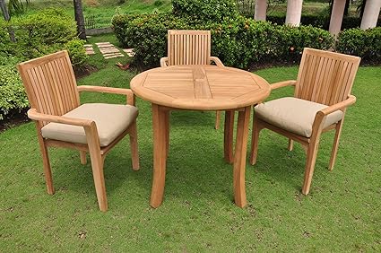 Amazon Com New 4 Pc Luxurious Grade A Teak Dining Set 36