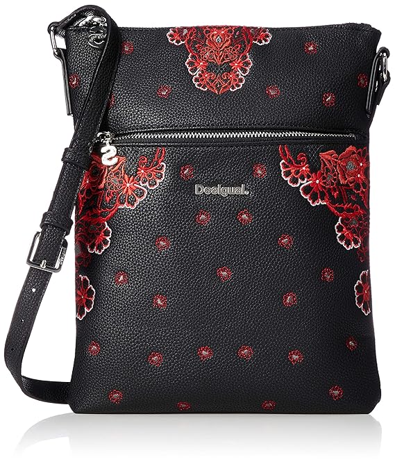 Desigual BOLS MANUELA FOULARD GHANA Umhängetaschen damen Schwarz/Rot Umhängetaschen