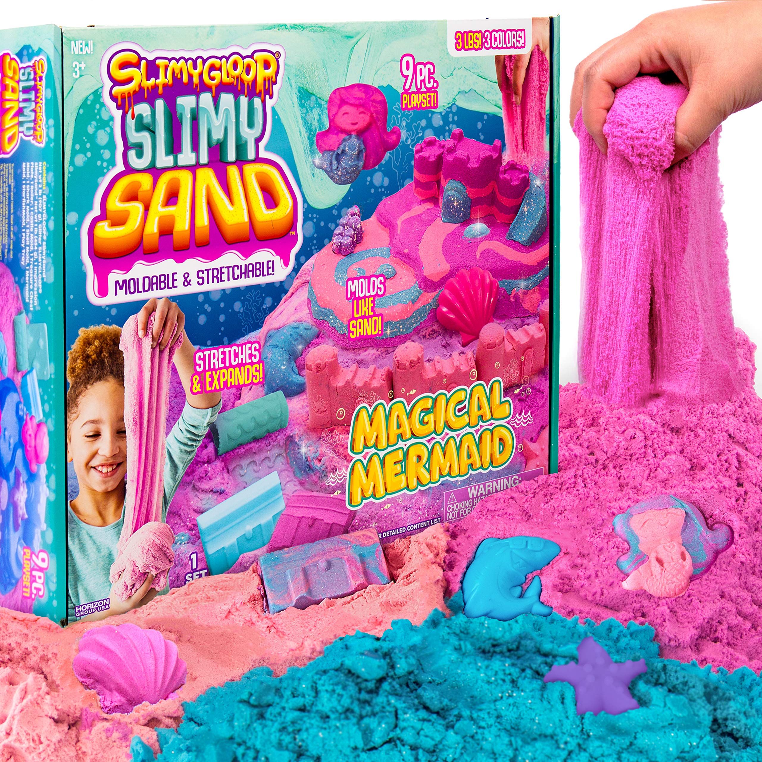 SLIMYSAND Magical Mermaid, 3 Pounds of SlimySand in