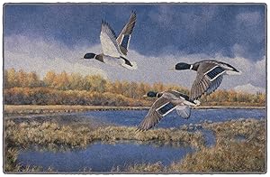 Brumlow Mills Heading South Wildlife Duck Rug, 1'8" x 2'10"