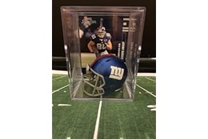 RIDDELL New York Giants NFL Helmet Shadowbox w/Jeremy Shockey card