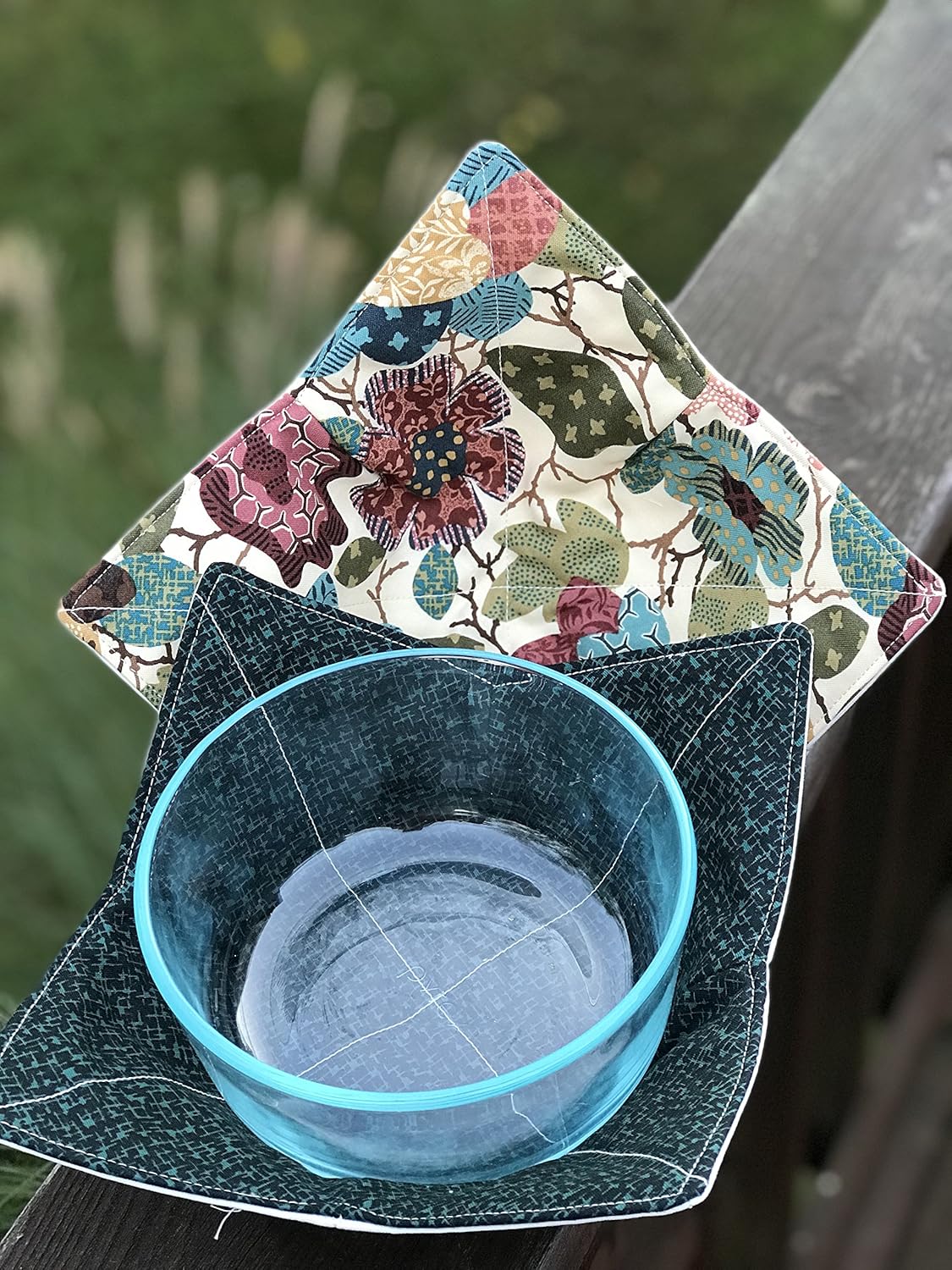 Set of Two Microwave Bowl Cozy Microwave Bowl Cozie