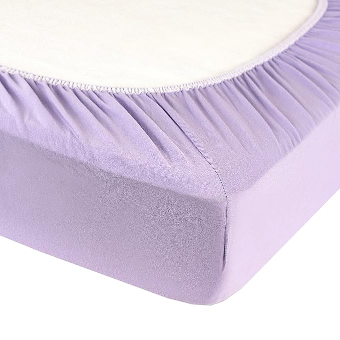 lilac crib sheet