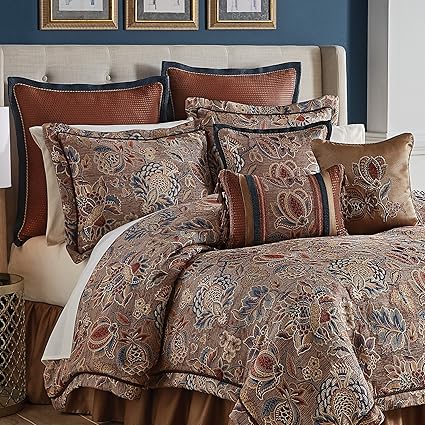 Amazon Com Croscill 4 Piece Brenna Comforter Set Queen