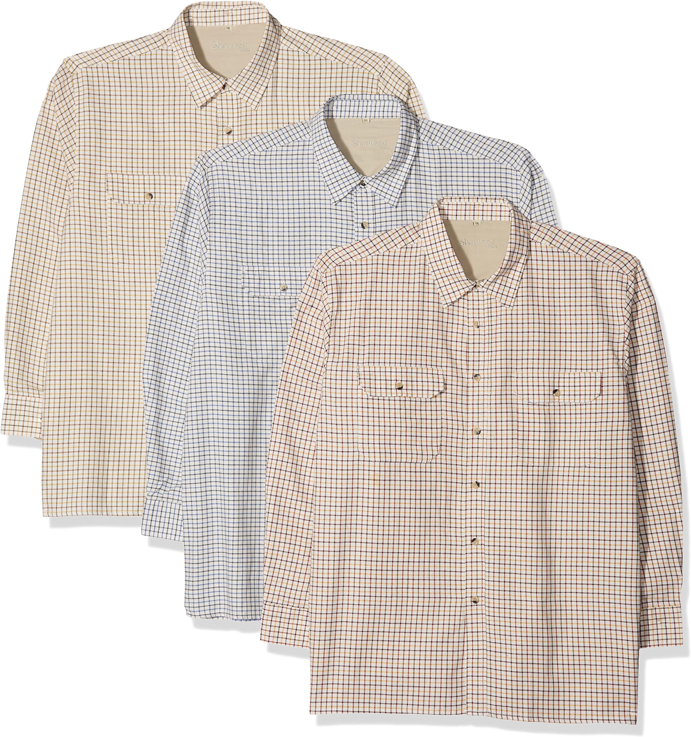 Sherwood Forest Men's Tattersall Shirt (pack Of 3)