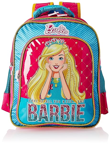 Barbie with Tiara School Bag for Children of Age Group 8 + years | Size 18 inch