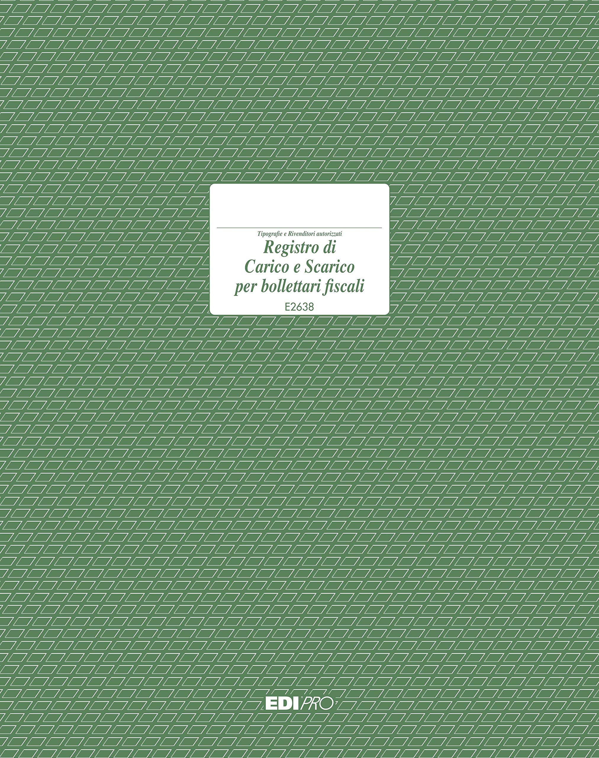 Edipro E2638 Load/Discharge Register Tax Bulletins 96 Pages F.to 17 x 12