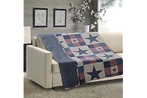 Virah Bella Quilted Throw Blanket 50" x 60" Mountain Cabin Gray Lightweight Throw Quilt Great for Loungers & Extra Bedding - Beautiful Lodge-Themed Blanket