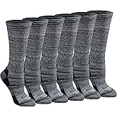 Dickies Women's Dri-Tech Fashion Moisture Control Crew Socks (6, 12 Pairs)