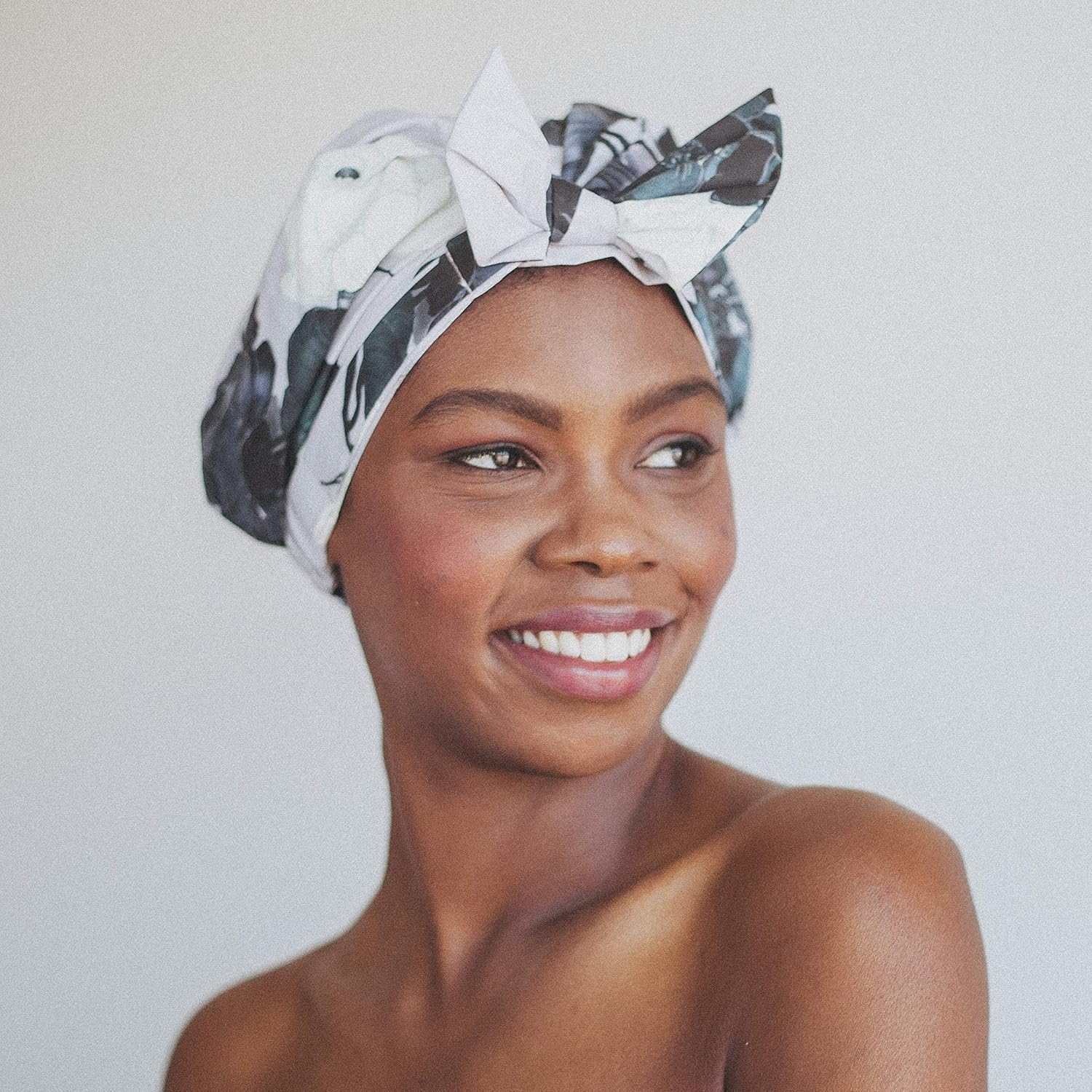 Kitsch Luxury Shower Cap for Women - Waterproof, Reusable Shower Caps (Floral) : Beauty