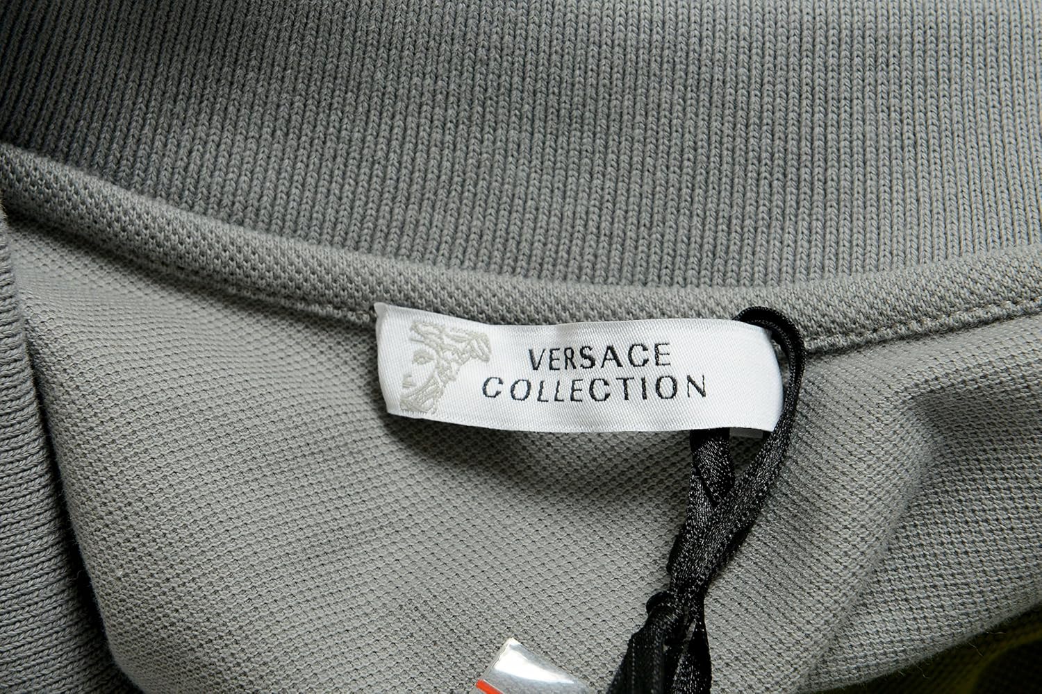 Polos Versace Collection Mens Gray 