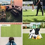 GardenKraft 4m x 1m Artificial Grass Roll 15mm Pile UV Guard view 5