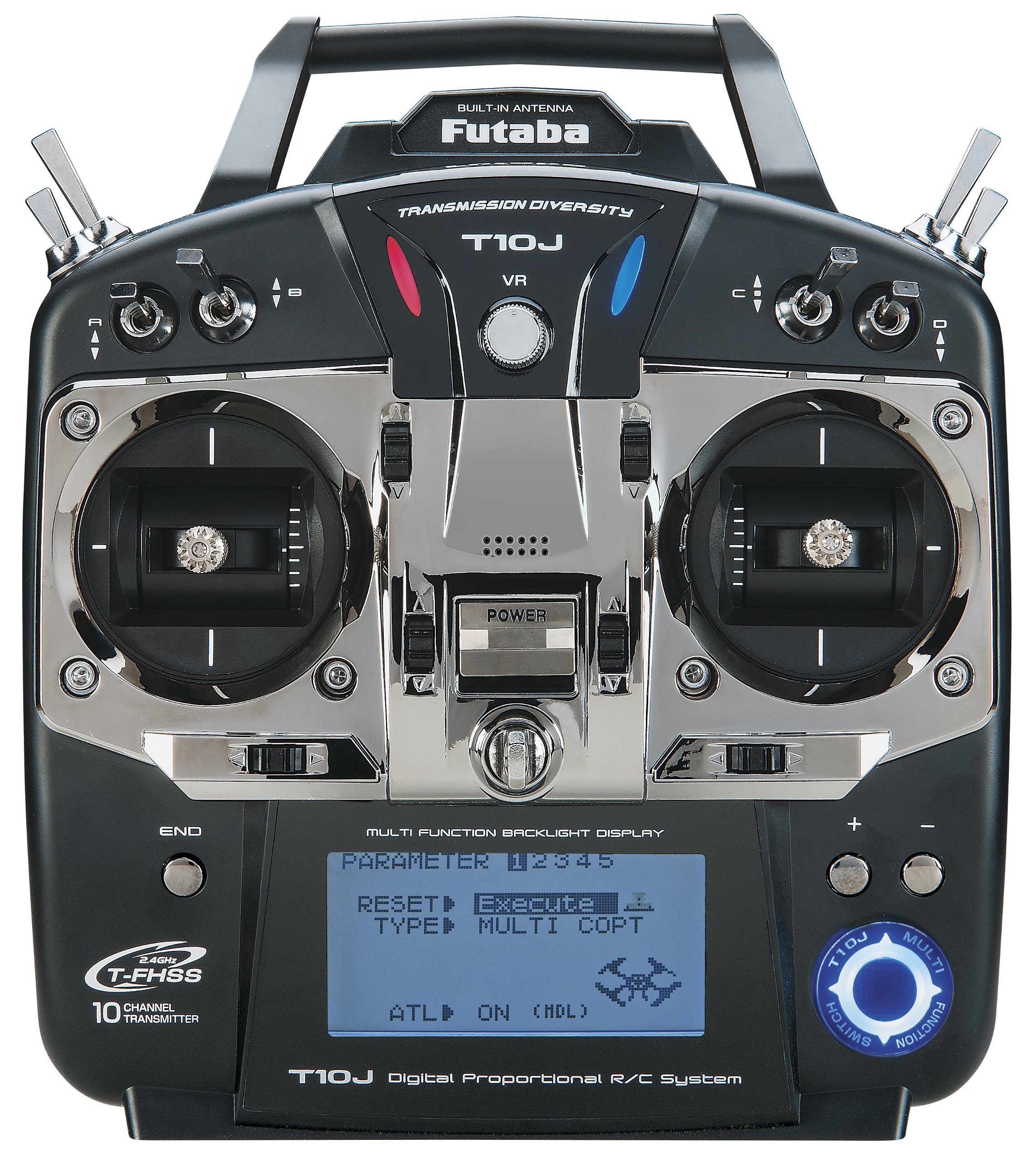 Photo 1 of Futaba 10JA 10-Channel 2.4GHz Mode 2 Air T-FHSS Computer Radio Transmitter with R3008SB Receiver
