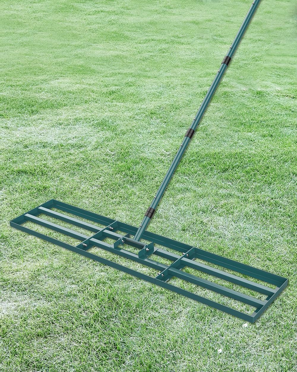Signstek Lawn Leveling Rake Stainless Steel 45x10 Ground Plate