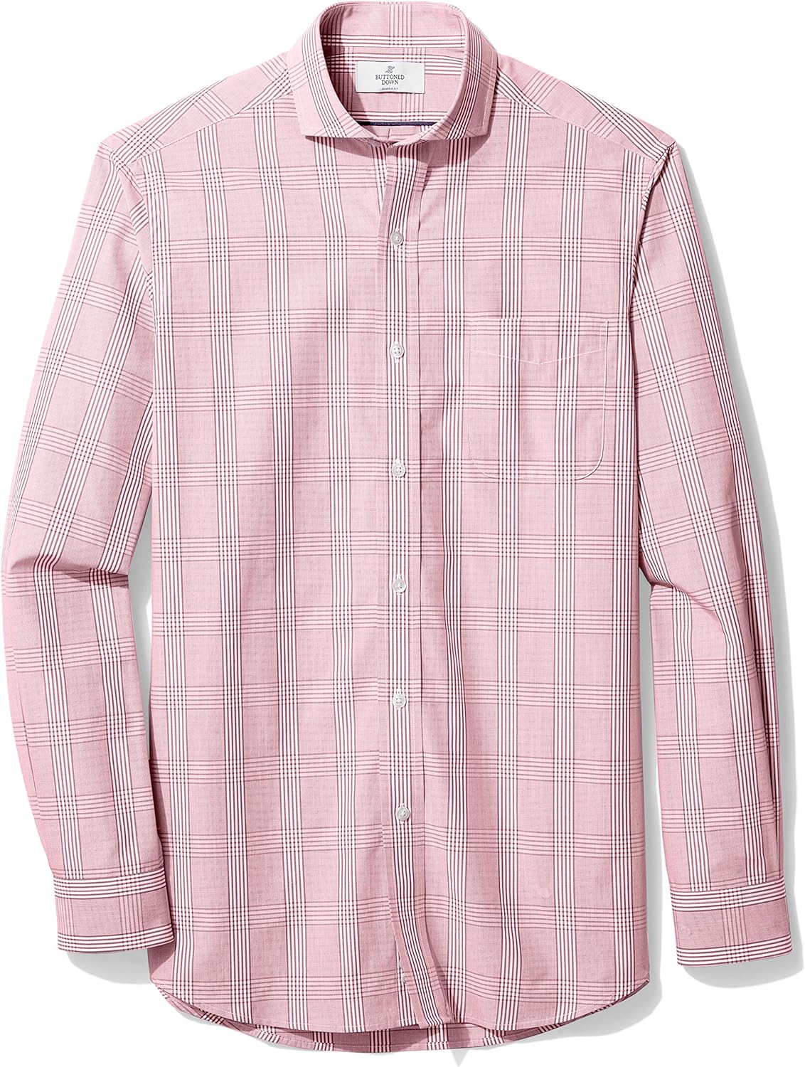  Brand - BUTTONED DOWN Men's Classic Fit Cutaway-Collar Supima Cotton Dress Casual Shirt: Clothing