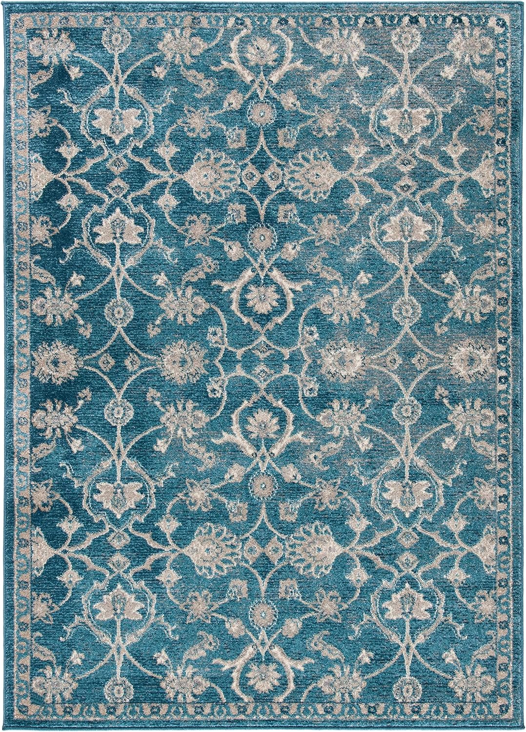 safavieh roston area rugs on Amazon Com Safavieh Sofia Collection Sof386c Vintage Oriental Distressed Non Shedding Stain Resistant Living Room Bedroom Area Rug 3 X 5 Blue Beige Furniture Decor
