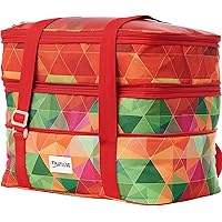 Casserole Carrier and Lasagna Lugger - Fits Two 11”x14” or 9”x13” Baking Dish - Double Decker Thermal Tote and Hot Food…