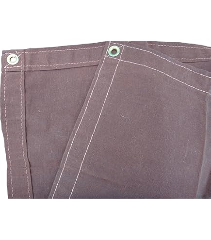 4 ft. x 4 ft. Brown 12 Oz. Canvas Tarp - Amazon.com