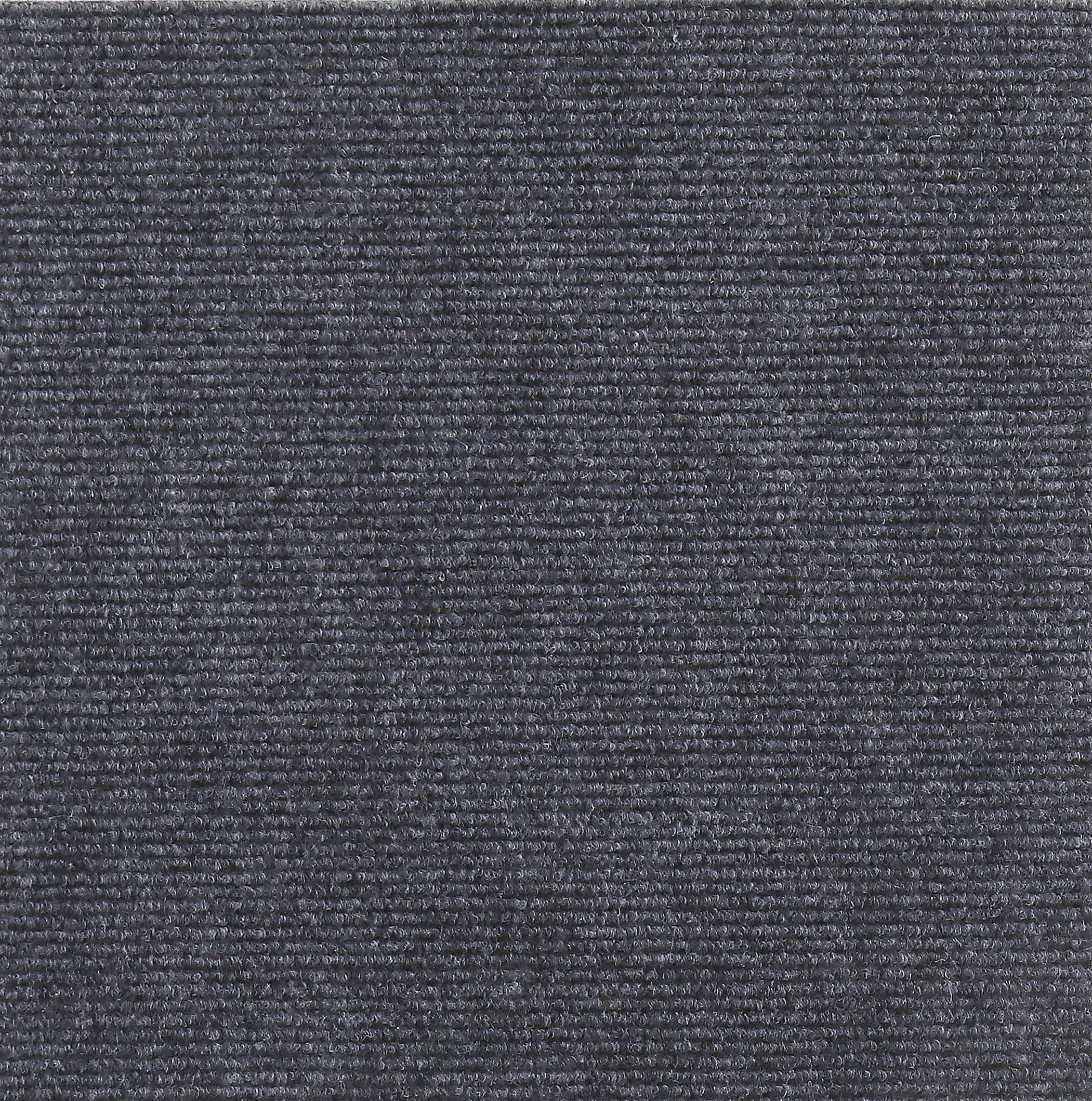 Photo 1 of 12x12 Inch Peel and Stick Carpet Tiles with Soft Pad, Self-Adhesive Removable Floor Squares for Bedroom, Office, Rental, Easy DIY Installation (10, Dark Gray)