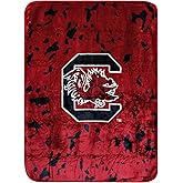 College Covers Everything Comfy South Carolina Gamecocks Soft and Warm Huge Raschel Throw Blanket, 86" x 63"